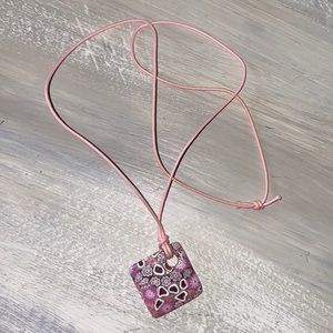 Murano glass pendent necklace.